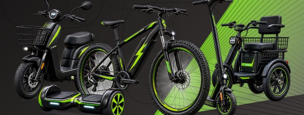 Scooter, bicicleta, patinete e triciclo elétricos da E-Bike Store